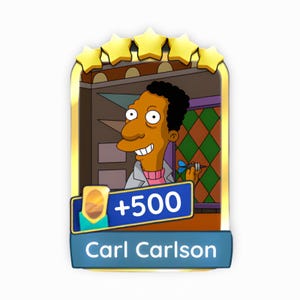 Golden Blitz CARL CARLSON Monopoly Go Sticker Set 18