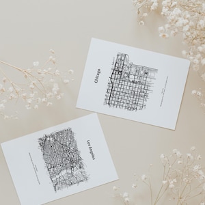 Chicago The Loop Map Print, Minimalist City Poster, USA Decor (Digital Download)