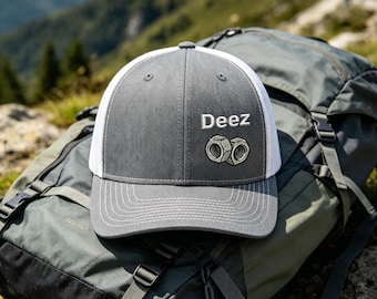 Deez Nuts Embroidered Trucker Hat | Premium Adjustable Breathable Mesh Unisex Funny Casual Baseball Cap