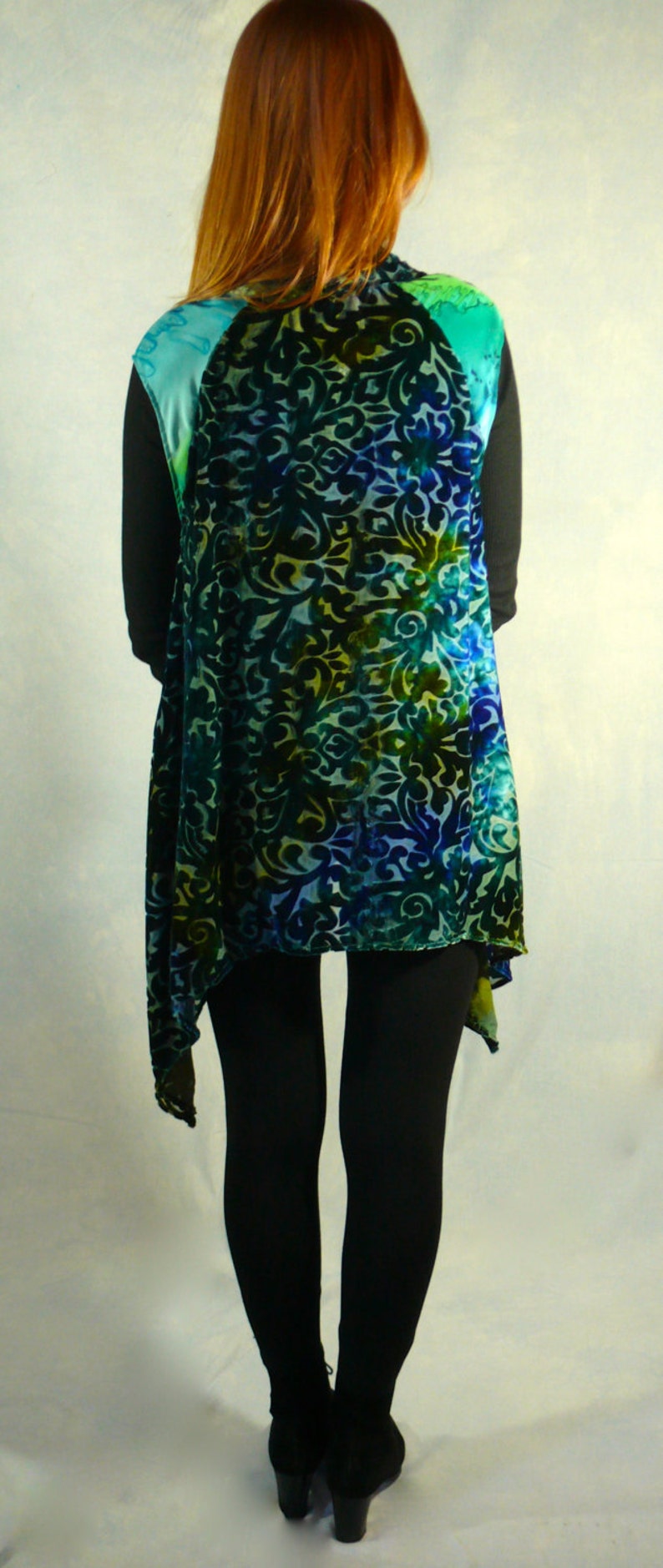 TwirlMosaic Velvet Vest