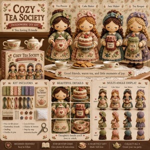 New Funny DIY Fabric Craft Kit, Cute Unique Portable Girls Patchwork Sewing Set, Beginner Friendly Handmade Craft Supplies