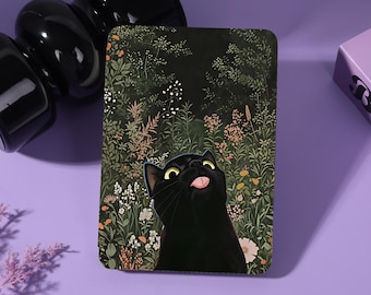 Cat Adventure Personalized E-Reader Case with Strap&Clear Back Fits Kindle8/10/11/12th Colorsoft,Paperwhite 10/11/12th,Kobo Libra/Clara