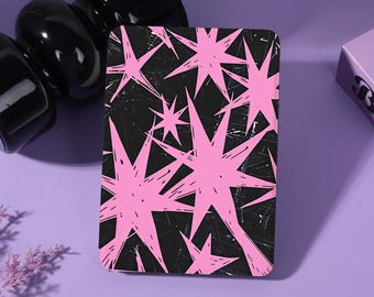 Neon Burst Personalized E-Reader Case with Strap&Clear Back Fits Kindle8/10/11/12th Colorsoft,Paperwhite 10/11/12th,Kobo Libra/Clara