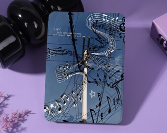 Melody Wire Personalized E-Reader Case with Strap&Clear Back Fits Kindle8/10/11/12th Colorsoft,Paperwhite 10/11/12th,Kobo Libra/Clara