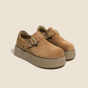 Vintage 90s Chunky Monk Strap loafers – Made in Italy men’s US 8 women’s US 10 Vintage 90s leather monk - Gem main image 2