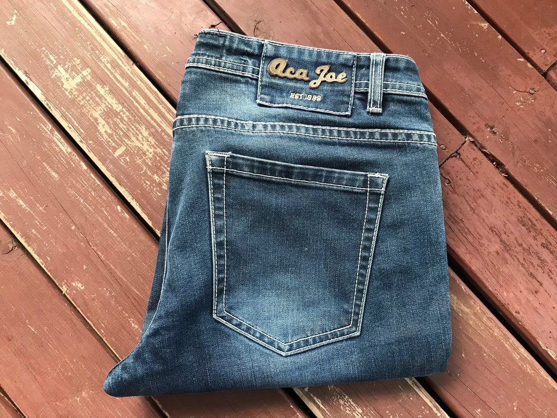Women's Jeans Preloved Aca Joe Sz 31/33 OOAK Etsy
