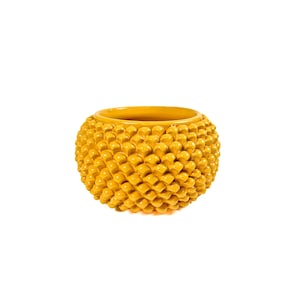 Half Pine Cone Ceramic Sculpture 12", Tabletop Good Luck Charm, Handmade Amalfi Coast Decor, Luxury Italian Pottery, Made in Italy