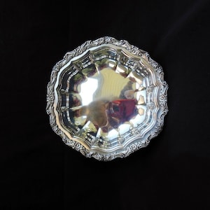 International Silver Countess, Silverplate Dish Number 6295, Heavy Ornate Bon Bon Bowl, CLEARANCE