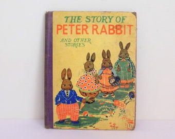 The Story of Peter Rabbit, and Other Stories, Book for Easter, by Beatrix Potter, Illustrations by Marion Frederick, Whitman Publishing 1928