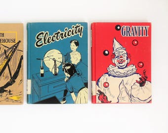 One Basic Science Education Series Book, Choose From Electricity or Gravity, Copyright 1959 Row Peterson and Company
