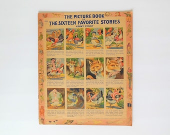 The Picture Book of Sixteen Favorite Stories, Children's Illustrated Stories,  Samuel Lowe Company 1943