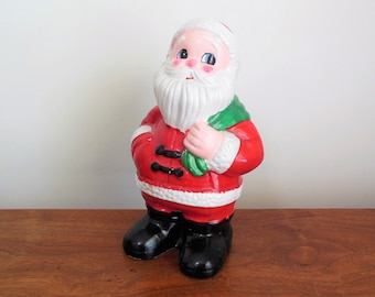 Santa Claus Bank Christmas Ceramic Santa Made in Taiwan, 9 Inch St