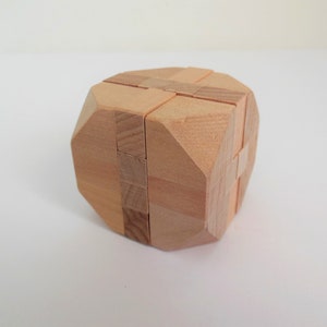 Rompecabezas de cubo de madera, rompecabezas de la Casa de las