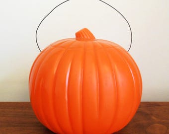 Halloween Hard Plastic Pumpkin Union Products Jack O Lantern With