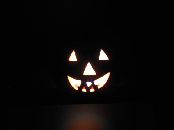Halloween Ceramic Pumpkin, Jack O Lantern in Original Box