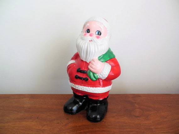 Santa Claus Bank Christmas Ceramic Santa Made in Taiwan, 9 Inch St