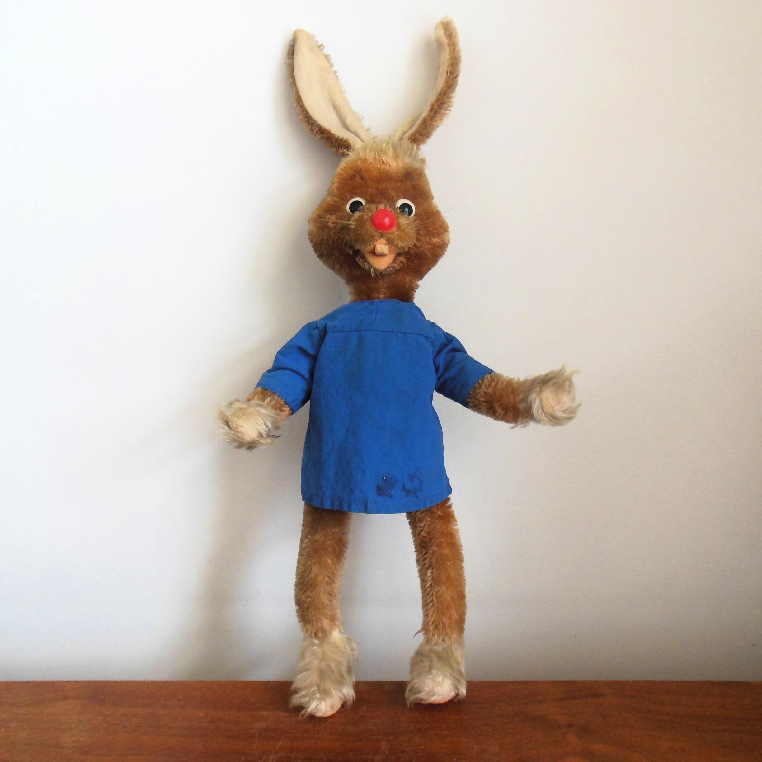 Schuco Bigo Bello Rabbit Made in Western Germany, Mohair Plush