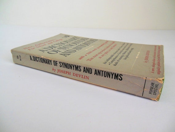 My Book of Synonyms and Antonyms