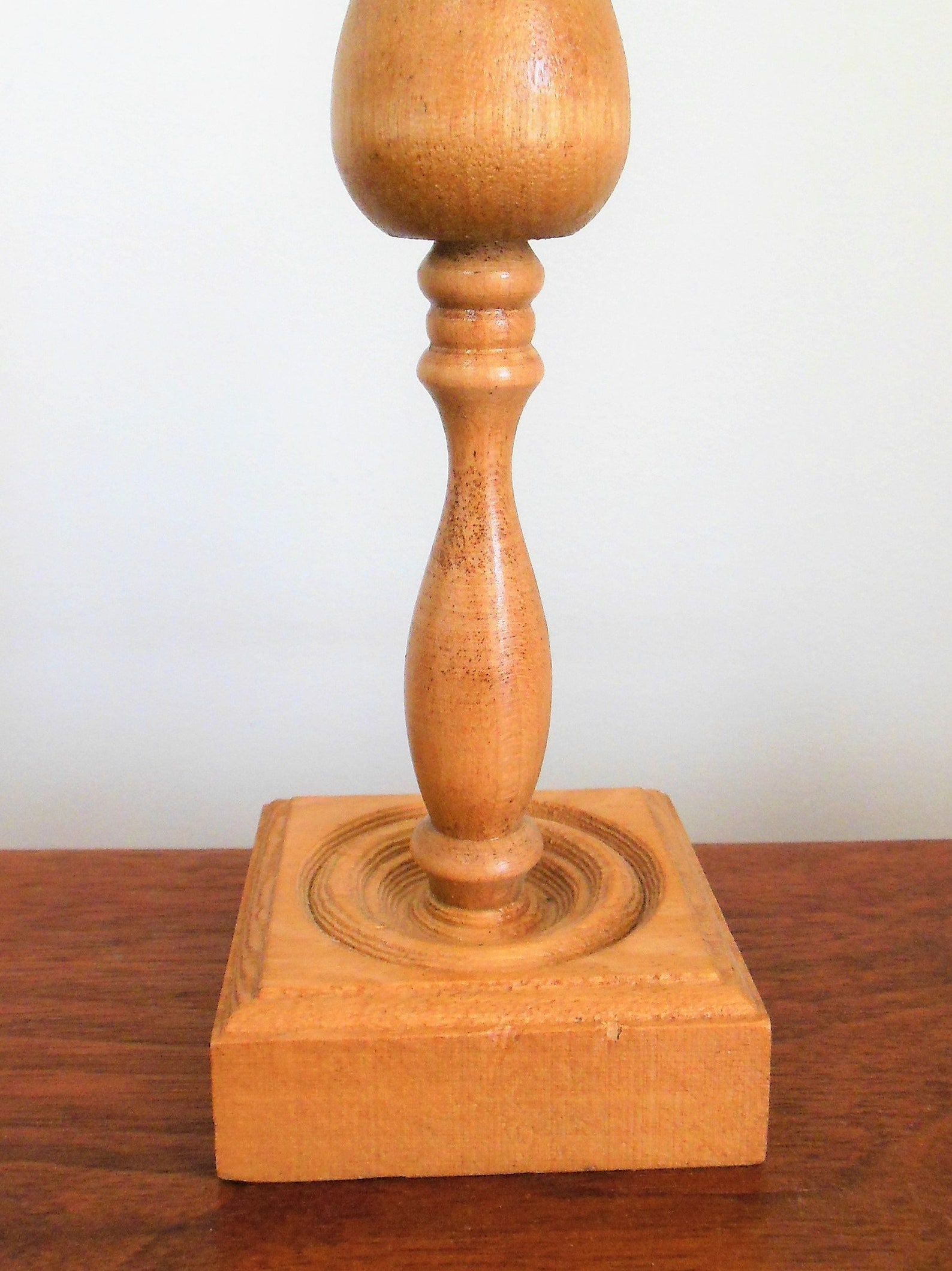 Wooden Candle Stick One Light Colored Wood Handmade Candle Etsy Australia