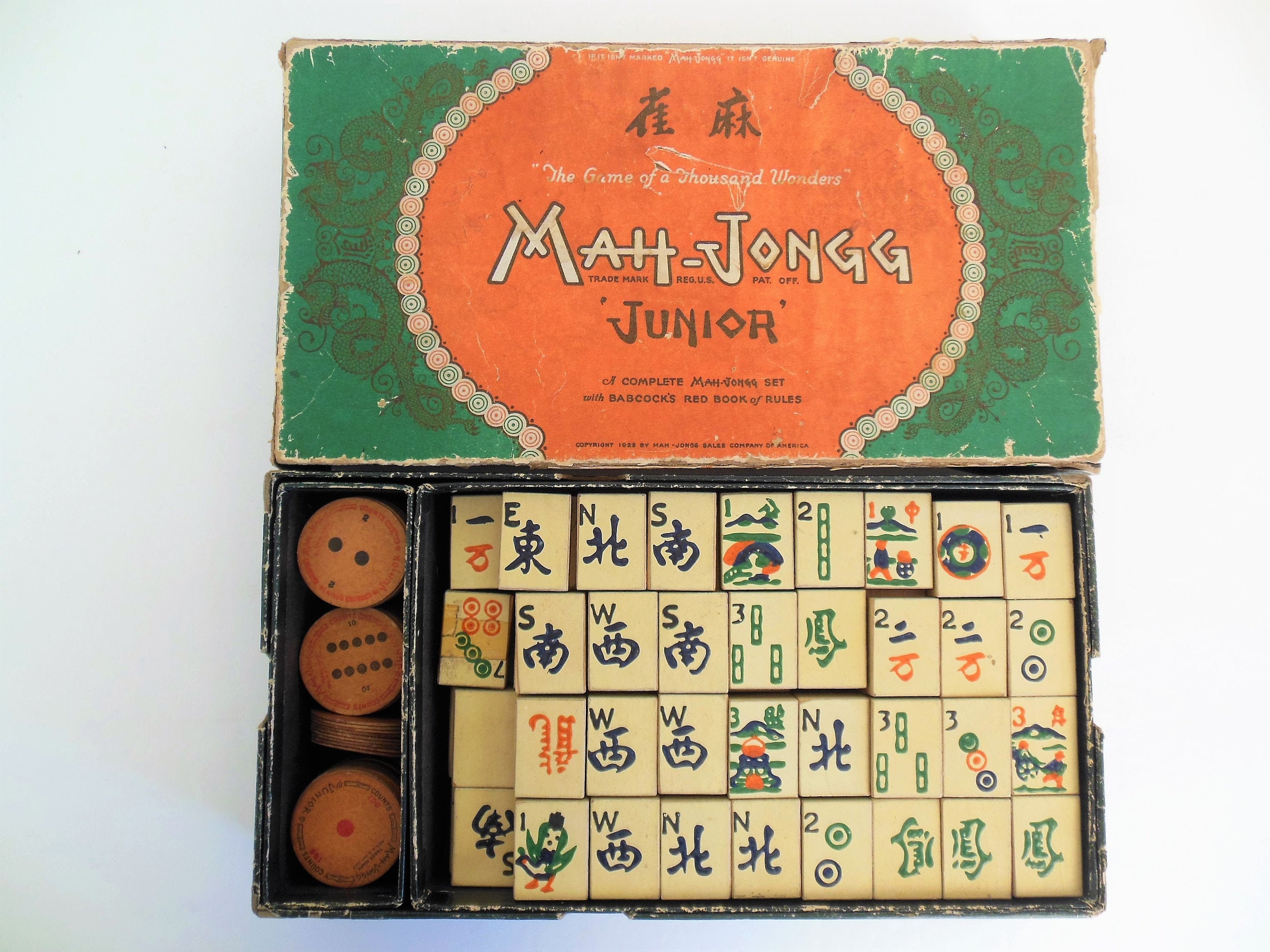 Mahjong Vintage 1960s Japan Sanwa mahjong set complete, nice condition -  antiques - by owner - collectibles sale 