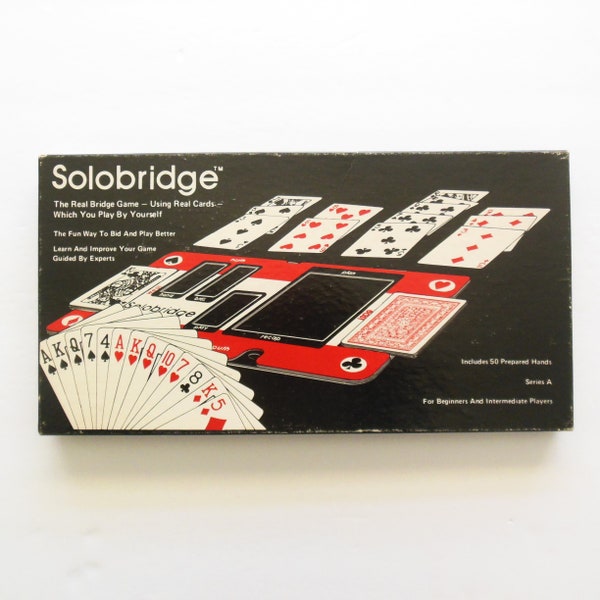 Solobridge Play Yourself Bridge Game, Beginner Intermediate Players, Series A 50 Hands Learn and Improve Your Gam