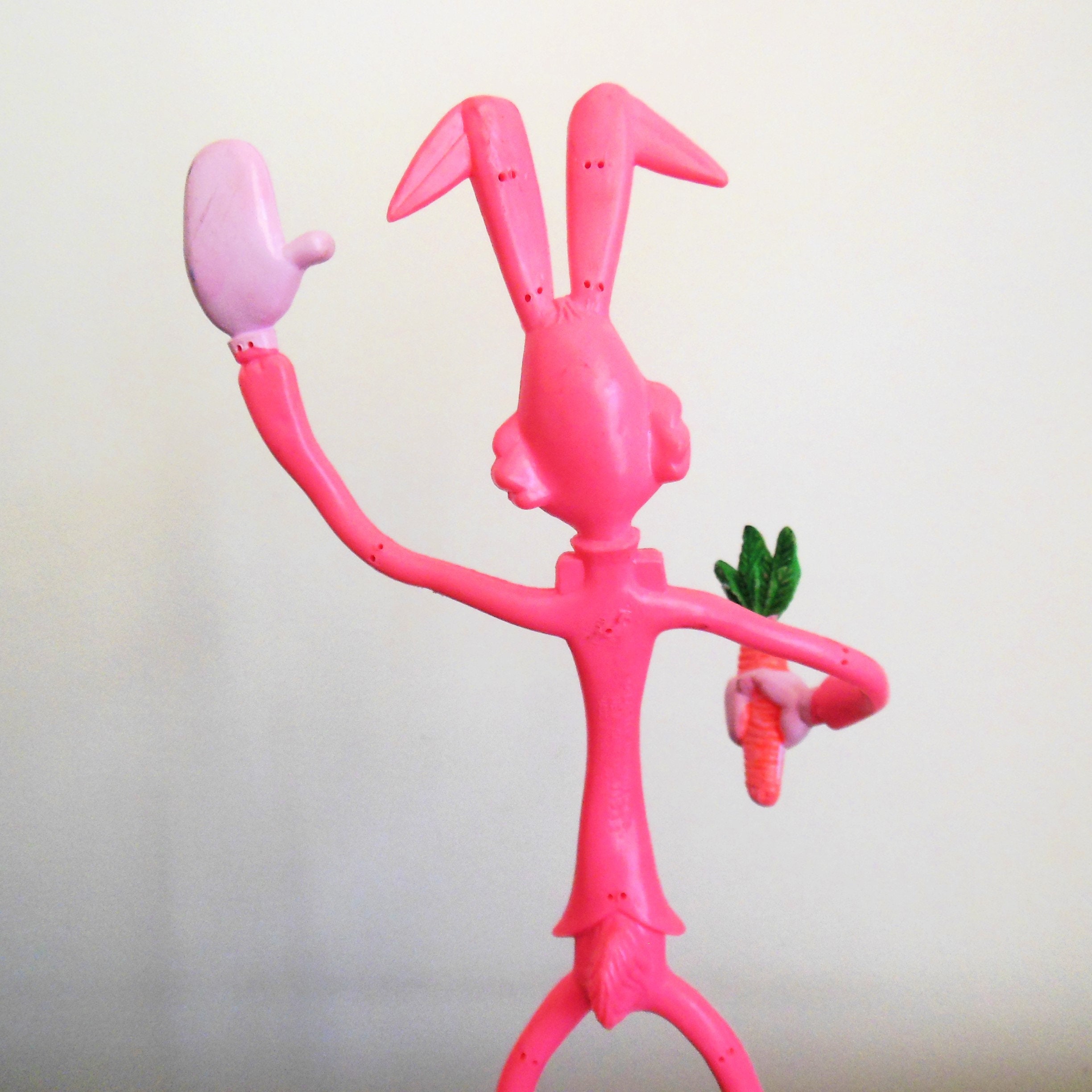 Easter Bunny Poseable Pink Toy, Easter Unlimited Skinny Easter Bunny Poseable Pink Toy, Easter Unlimited Skinny