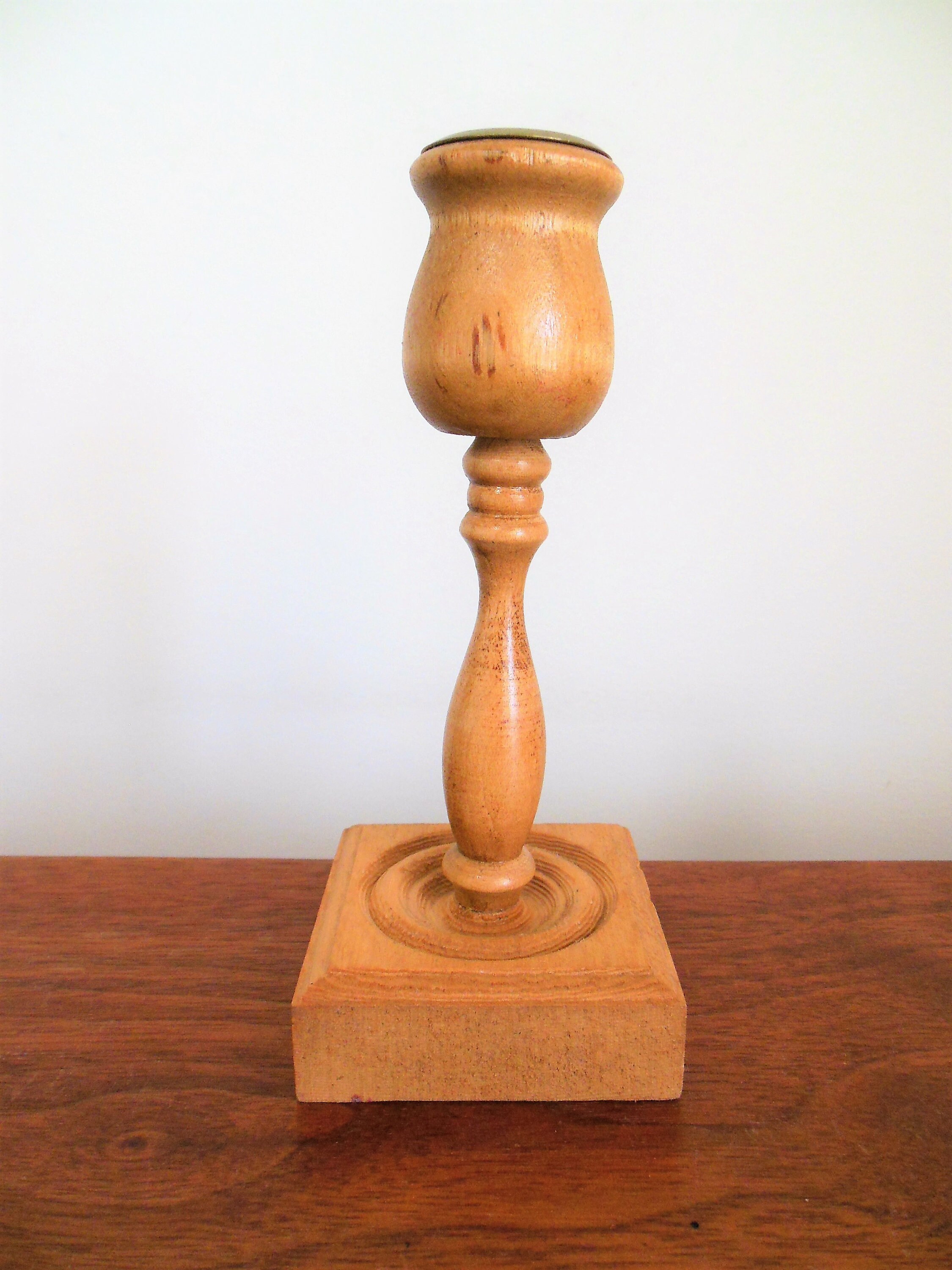Wooden Candle Stick One Light Colored Wood Handmade Candle Etsy Australia