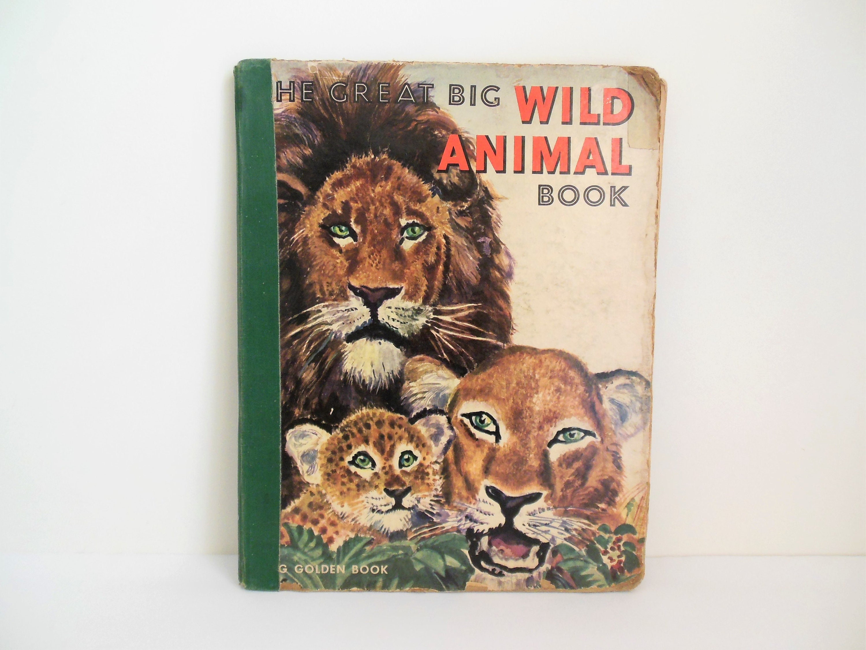 Great Big Wild Animal Book Oversized Golden Book Color - Etsy