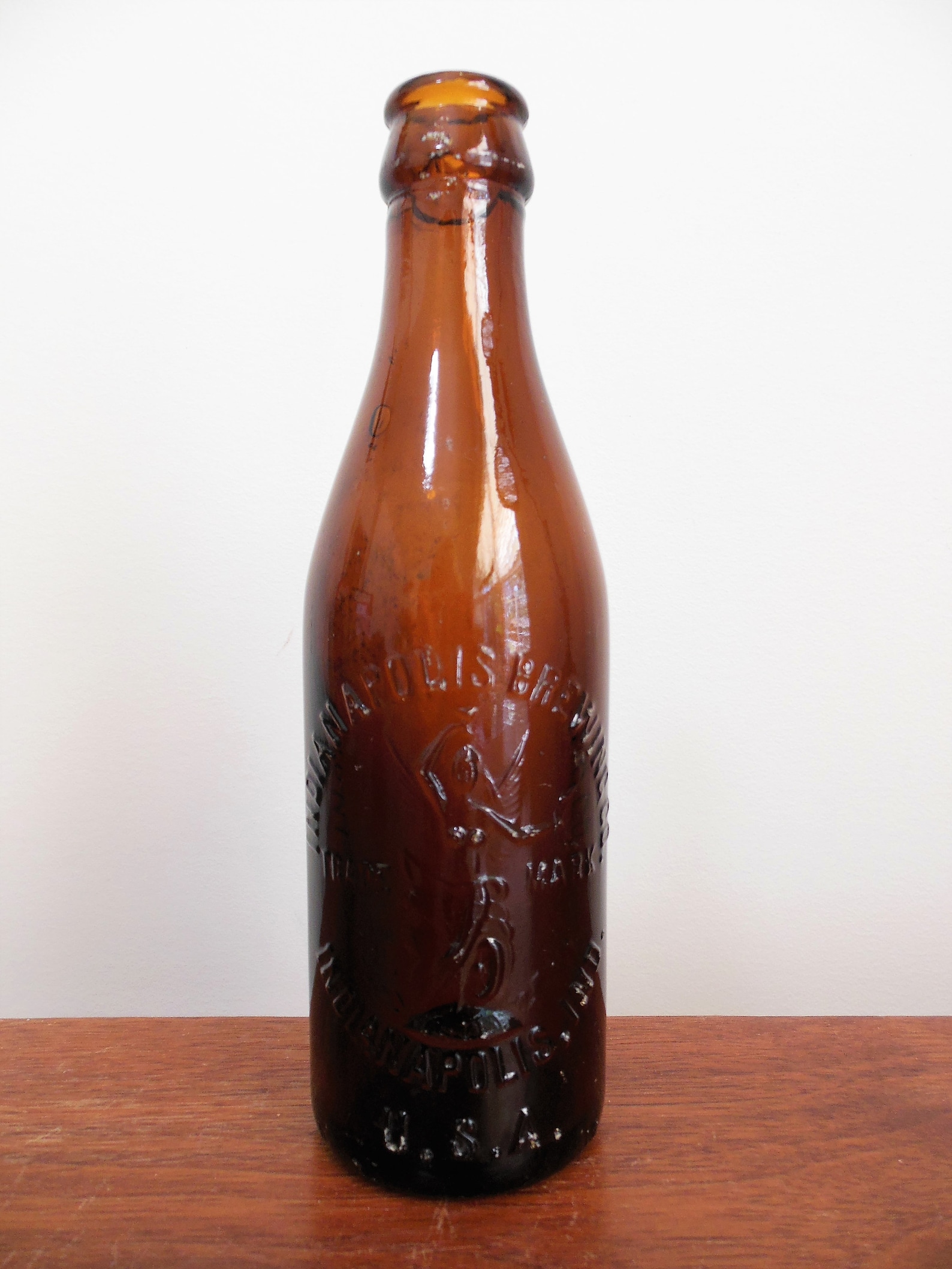 Indianapolis Brewing Company Beer Bottle Amber Bottle From Etsy