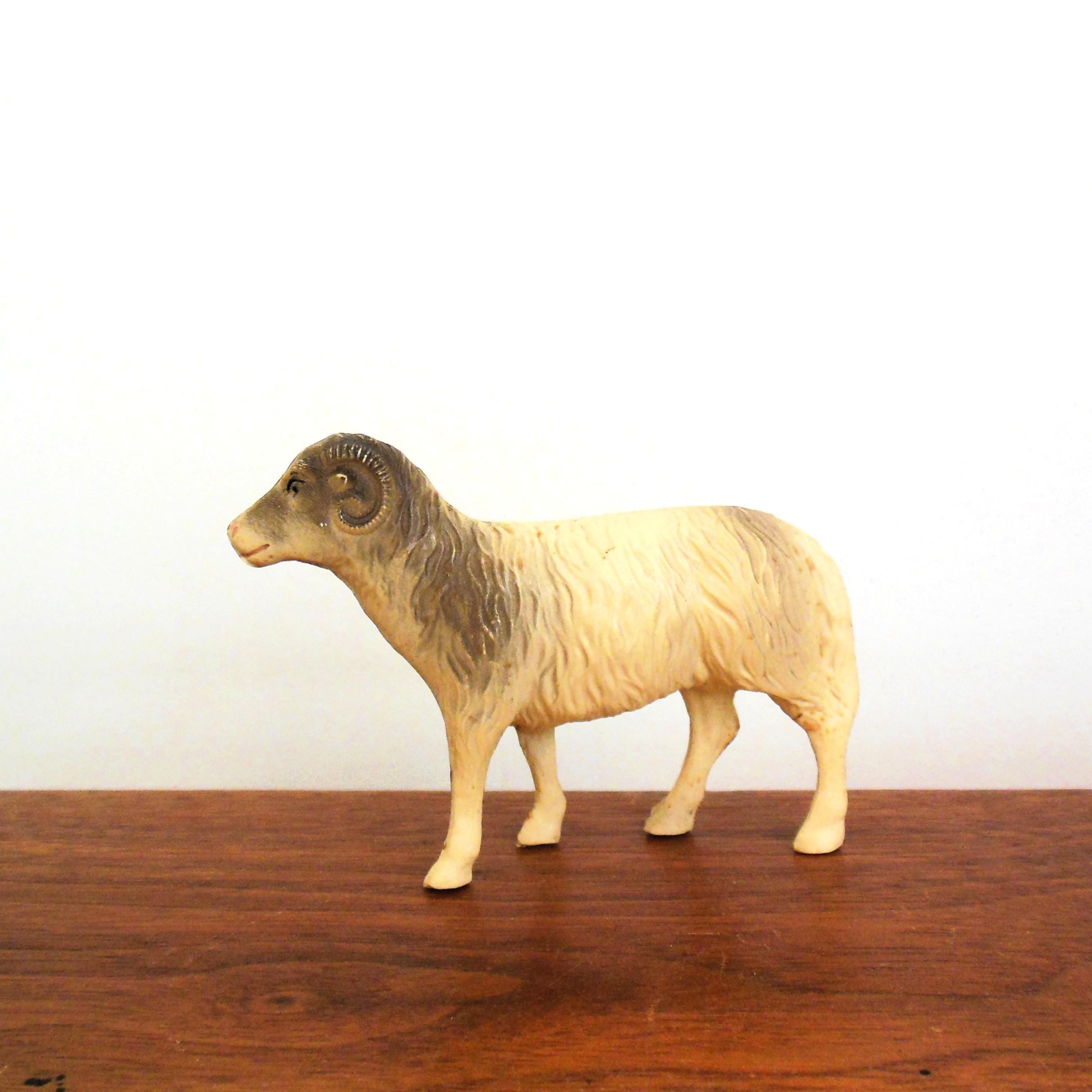 Antique Putz Ram Sheep - Etsy