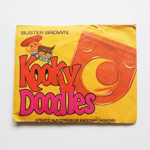 Buster Brown Kooky Doodles Promotional Advertising Toy, Create 100s of Exciting Designs, Children&#39;s Drawing Art, Used in Original Package
