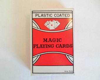 Magic Playing Cards, Adam's Marked Deck of Cards, Made in Hong Kong, Deck of 52 Cards Plus a Joker and Instructions