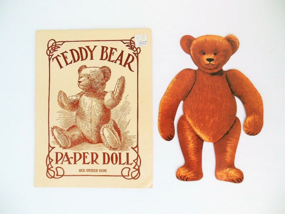 Buy Teddy Bear Paper Doll Jumbo Teddy Bear Doll and Costume Set
