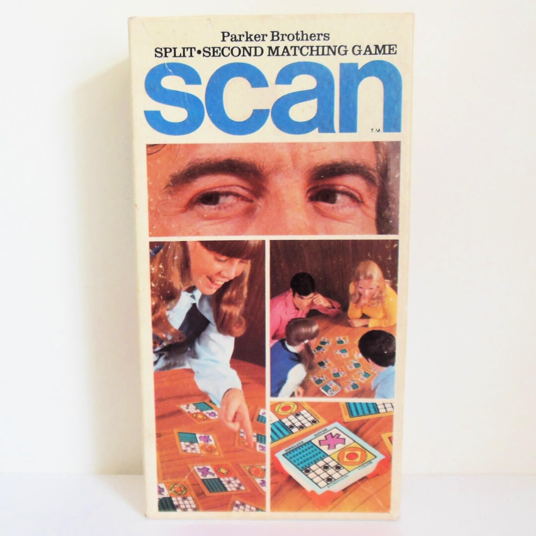 Scan Card Game Parker Brothers Split Second Matching Game, Match ...
