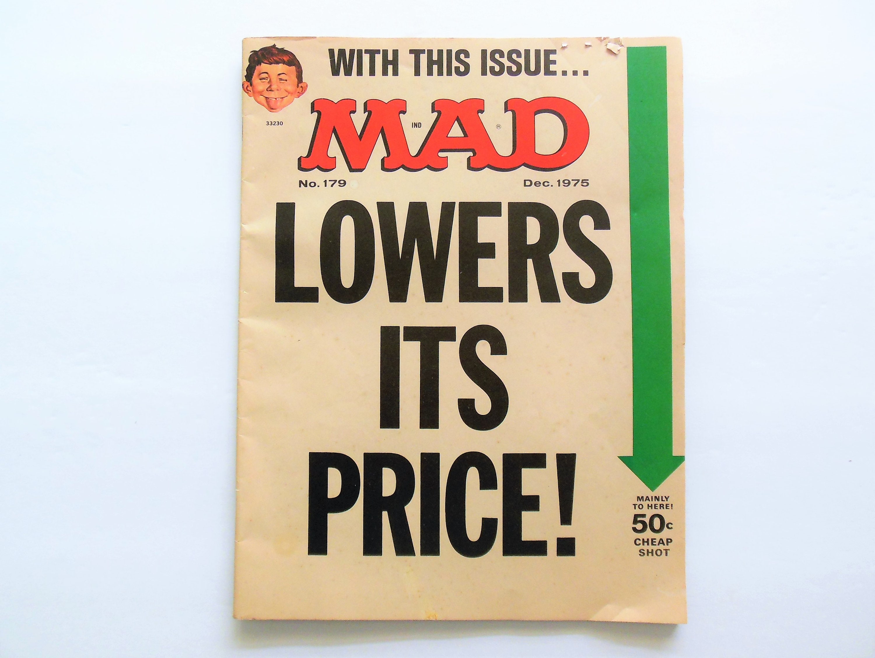 Mad Magazine, December 1975, Mad Lowers Its Price, Vintage