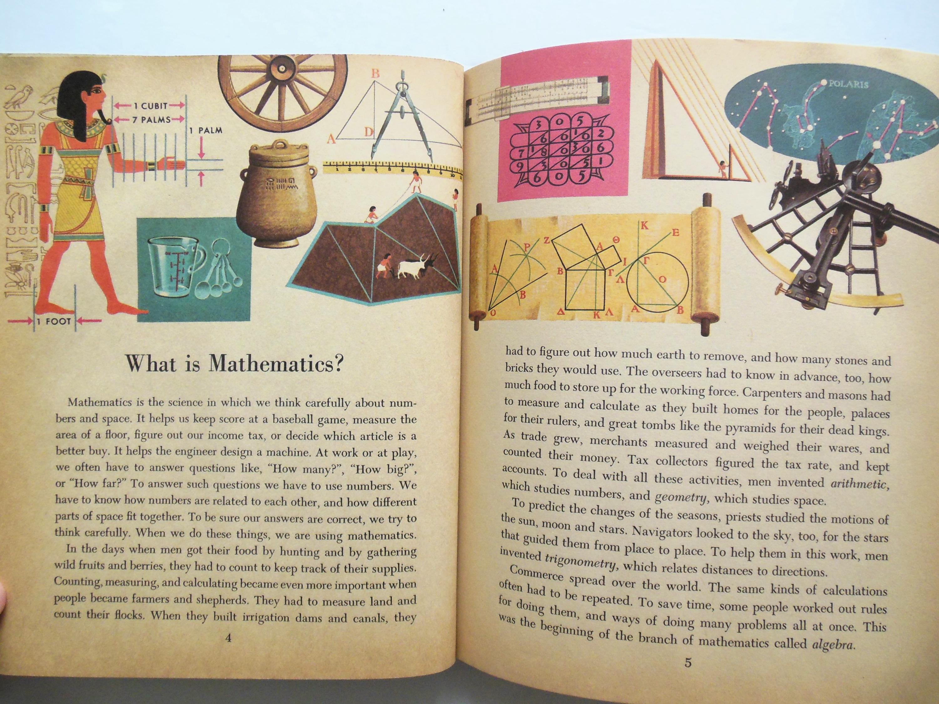 Mathematics the Story of Numbers Symbols and Space by Irving Adler ...