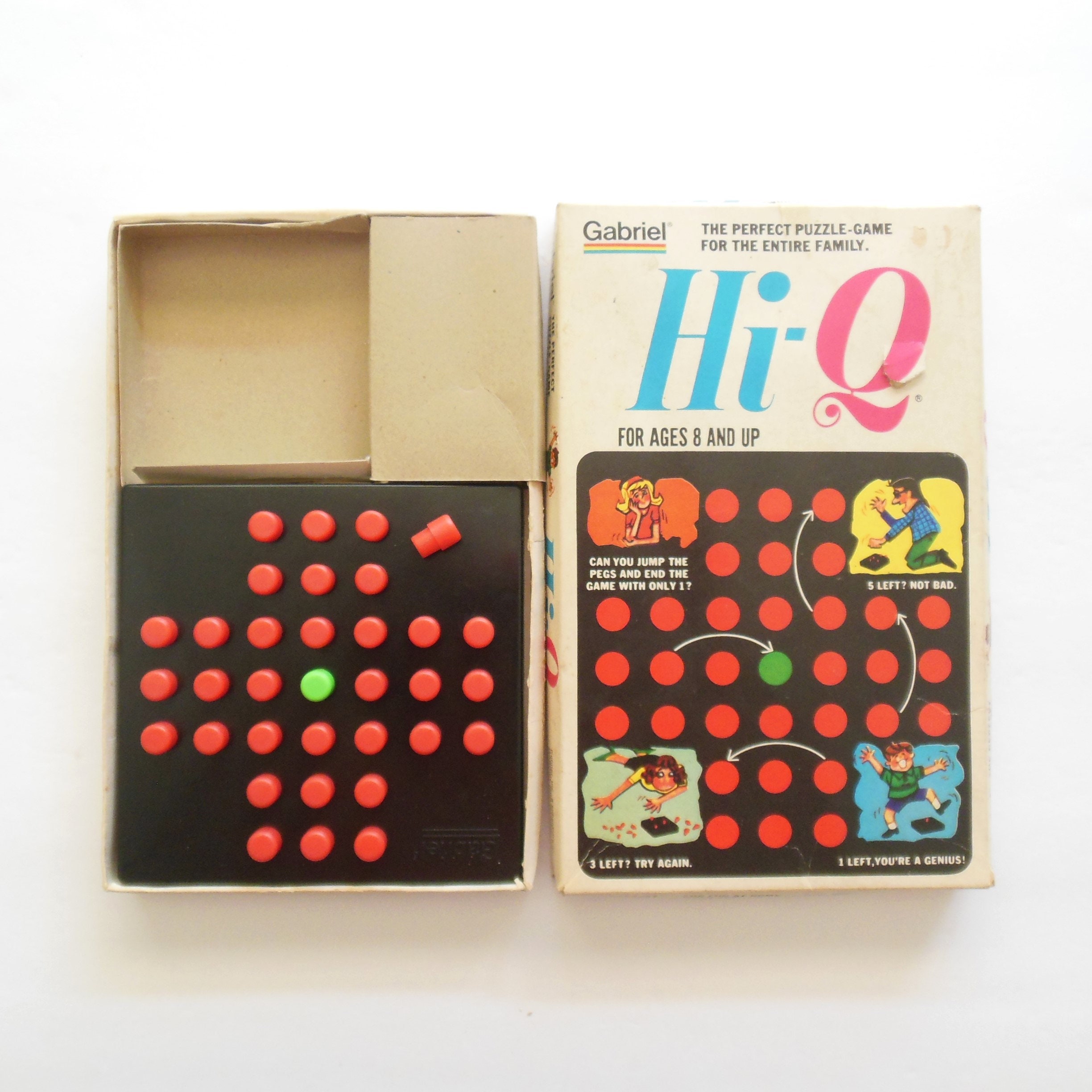 Hi Q Puzzle Game Board and Pegs, #7120 Gabriel Industries
