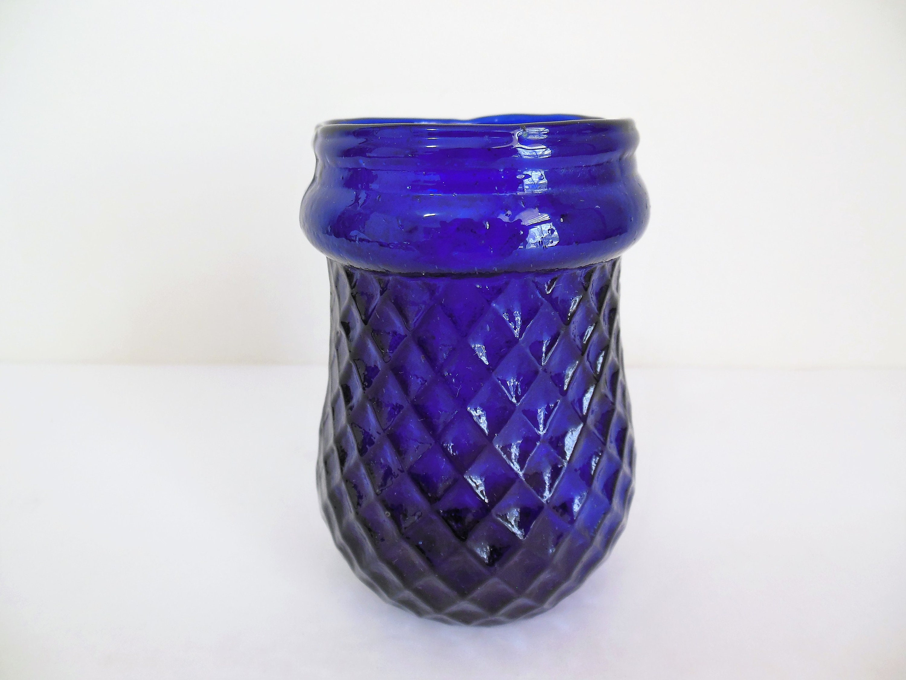 ヴィンテージ　アンティーク　インディアナグラス　キャンドル　フェアリーライト ヴィンテージアンティークインディアナグラスキャンドルフェアリーライト