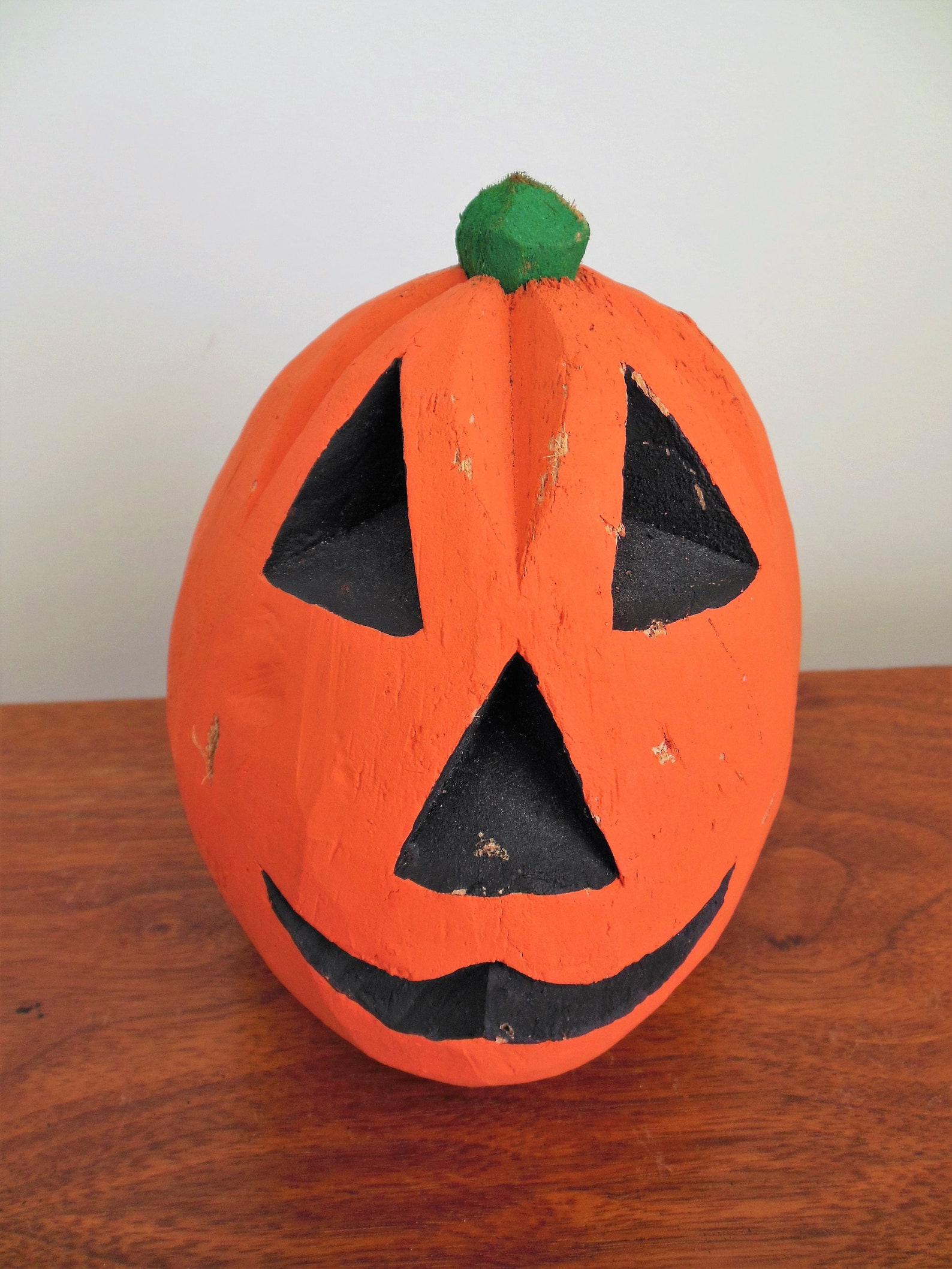 Coconut Halloween Jack O' Lantern Handcrafted and Hand Etsy