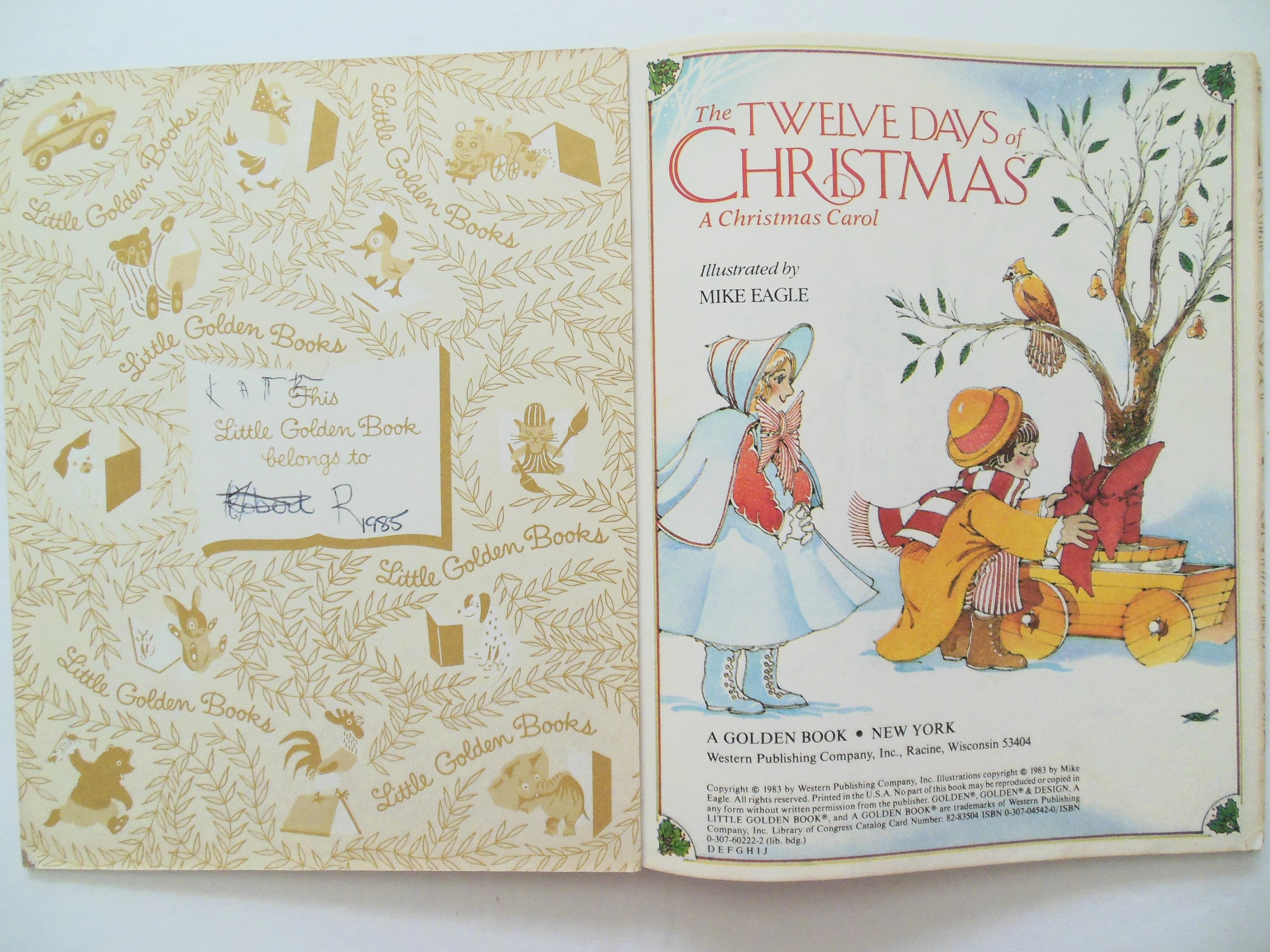 Twelve Days of Christmas, Little Golden Book Xmas Carol