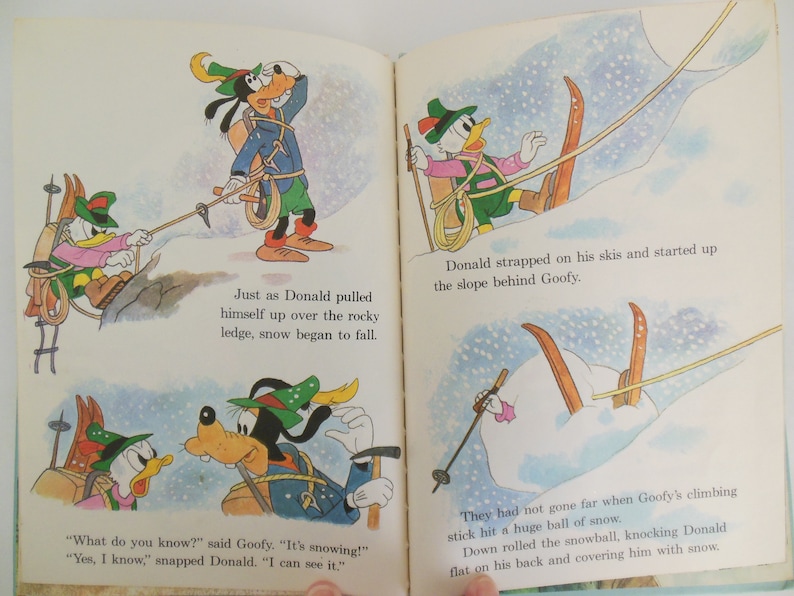 Donald Duck Mountain Climber, Random House Book Club Edition, Copyright 1978 by Walt Disney Productions, Wonderful World of Reading image 7