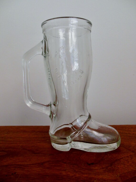 Giftable for a Collector Souvenir Collectible Glass BOOT MUG with Handle Bavarian Inn Frankenmuth Michigan