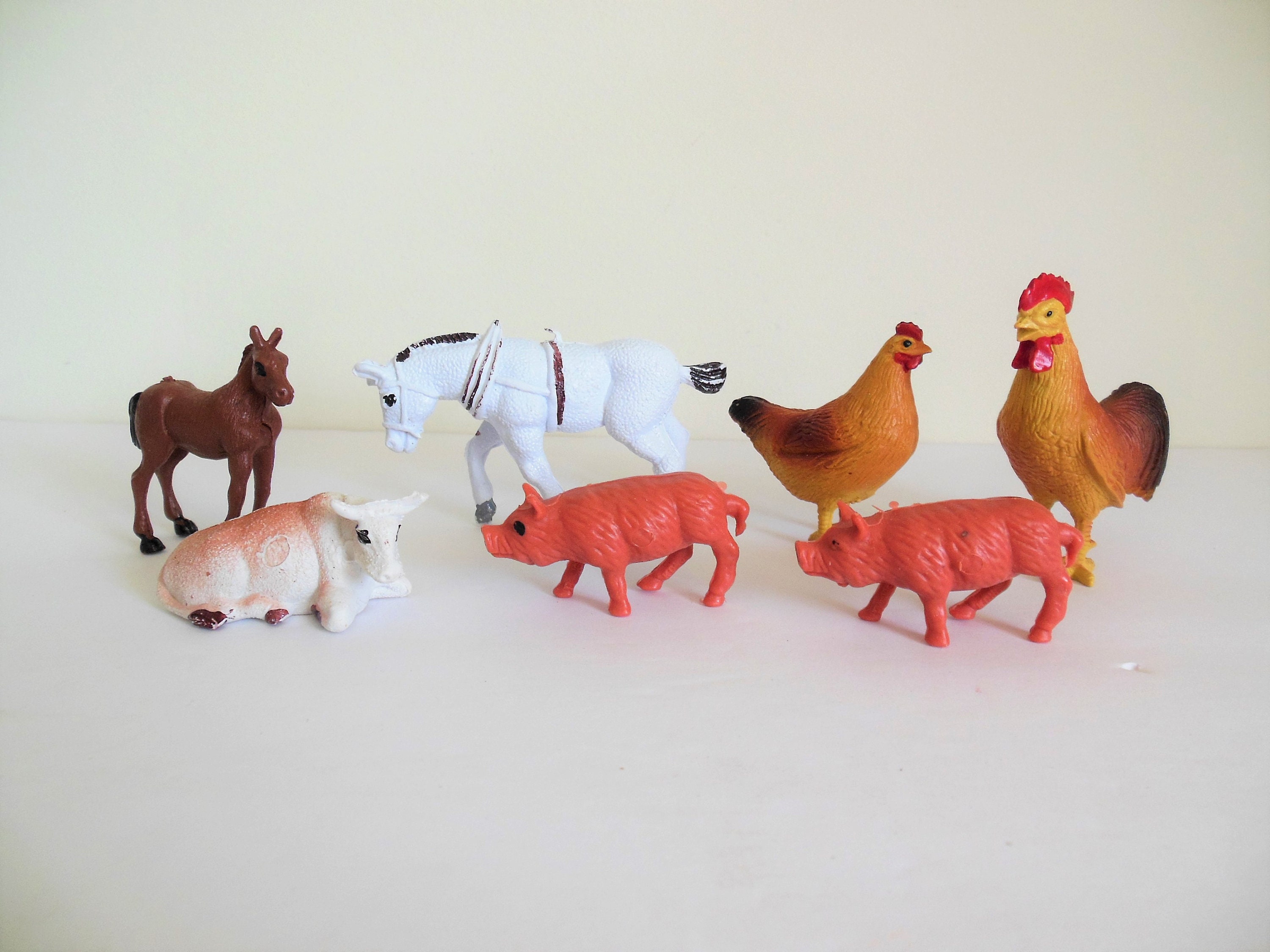 Jouets pour enfants - 102 pièces - DIY - Avec des animaux - 2 voitures de  ferme 