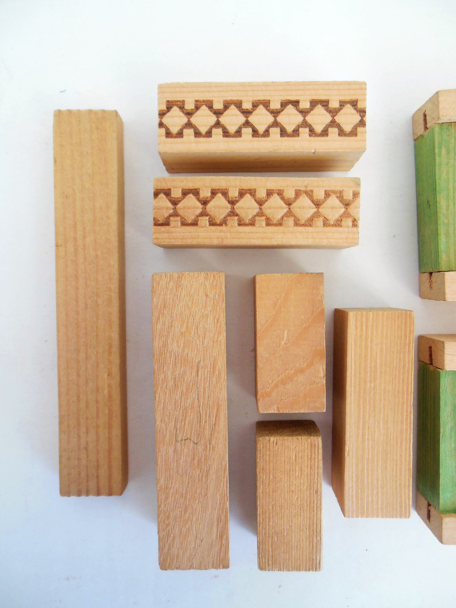 Wood Blocks Architectural House Building Block Set in Wooden Etsy