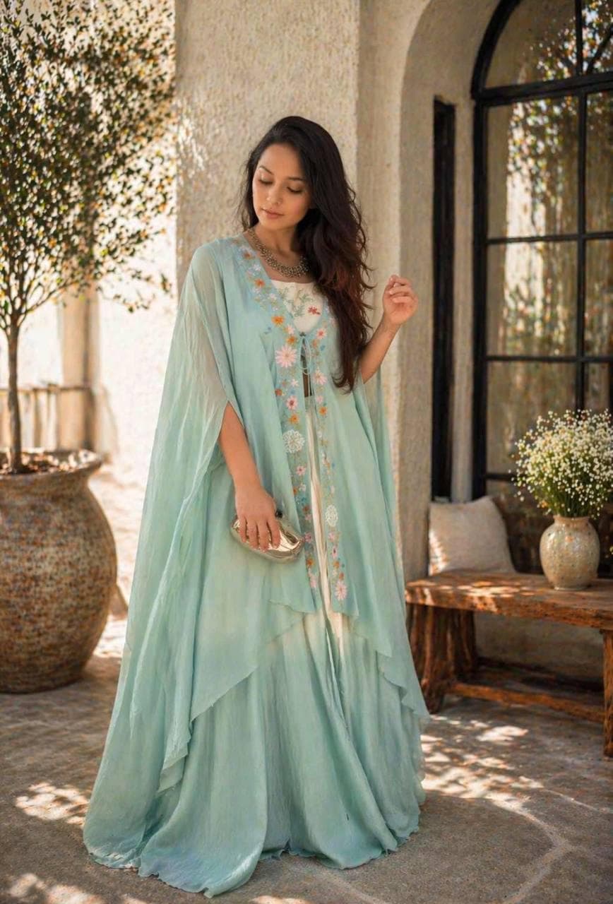 green emerald velvet dress Bunaai Mint Green Sequin Maxi Dress
