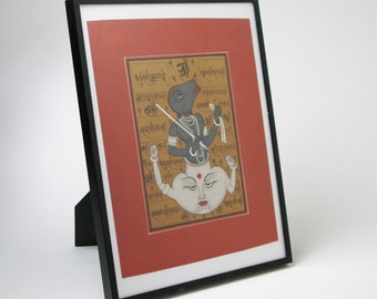 Tantra tantric painting - Original - Framed - Ready to hang