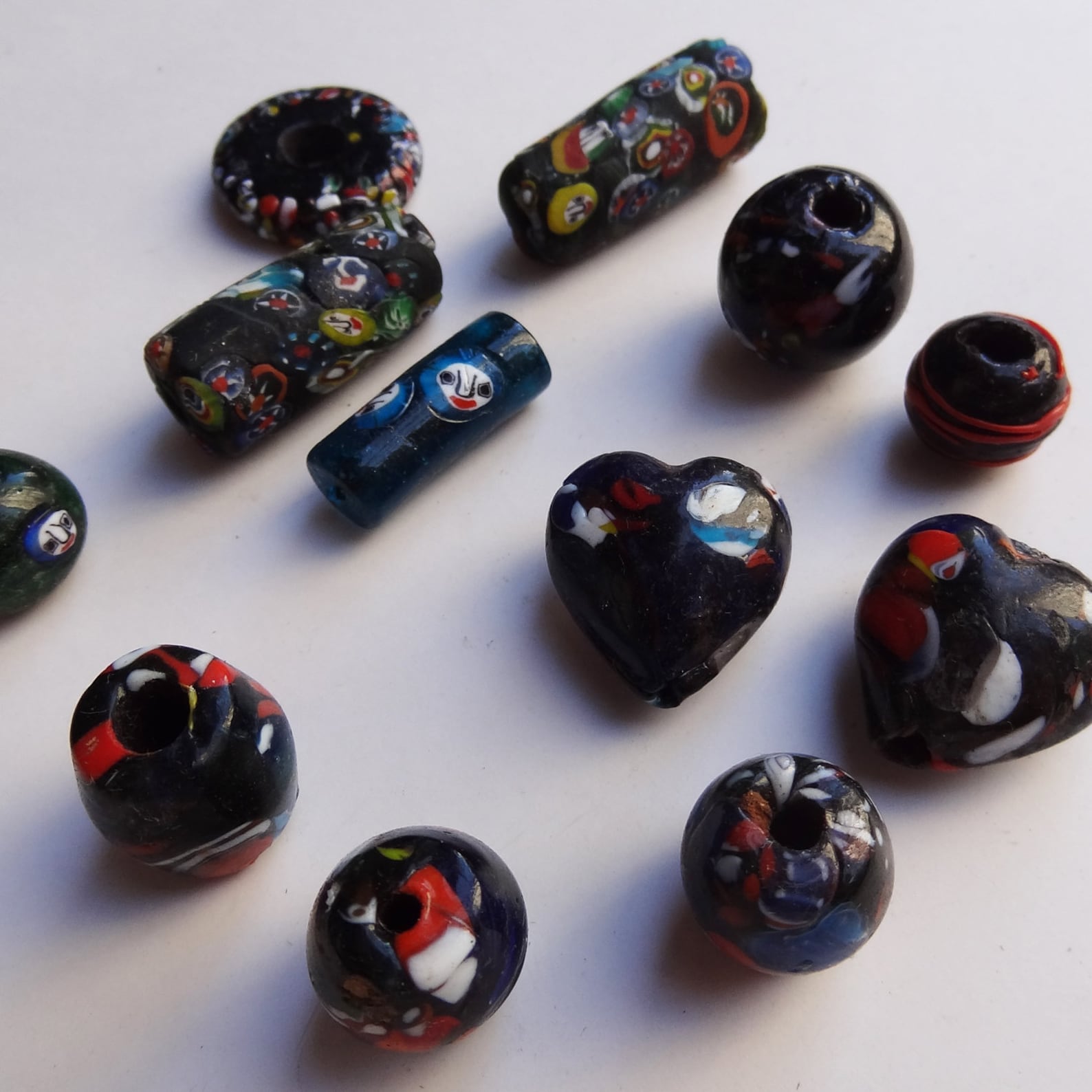 Antique glass beads from Varanasi 12 pieces Etsy