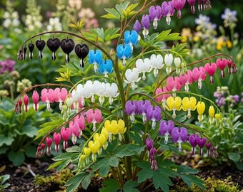 Semi di Dicentra Spectabilis dai colori misti, fiori perenni arcobaleno