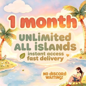 1 Month Unlimited Island Access More Items – Stable, No Discord Waiting (Digital Planner)