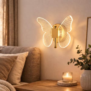 Elegant Butterfly Wall Hook in Gold Finish Decorative Metal Art for Home